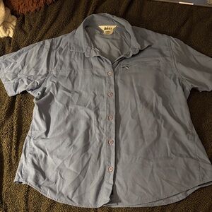 REI Light Blue Casual Button Down Shirt